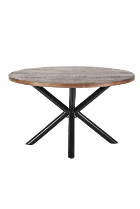 Round Wooden Dining Table (L) | Eleonora Mango