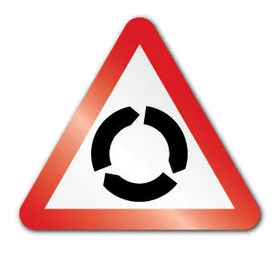 Roundabout symbol (Rigid PVC)