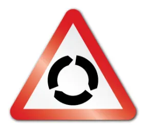 Roundabout symbol (Rigid PVC)