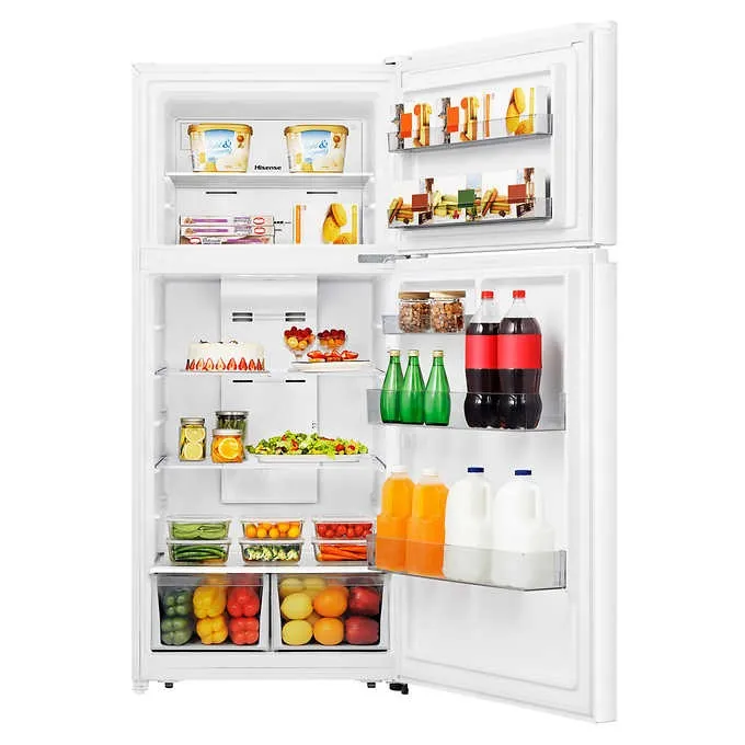 RT18A2FWD - REFRIGERATORS - Hisense - Top Freezer - White - Open Box