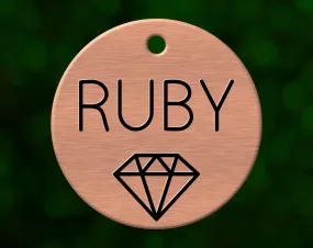 Ruby Dog Tag