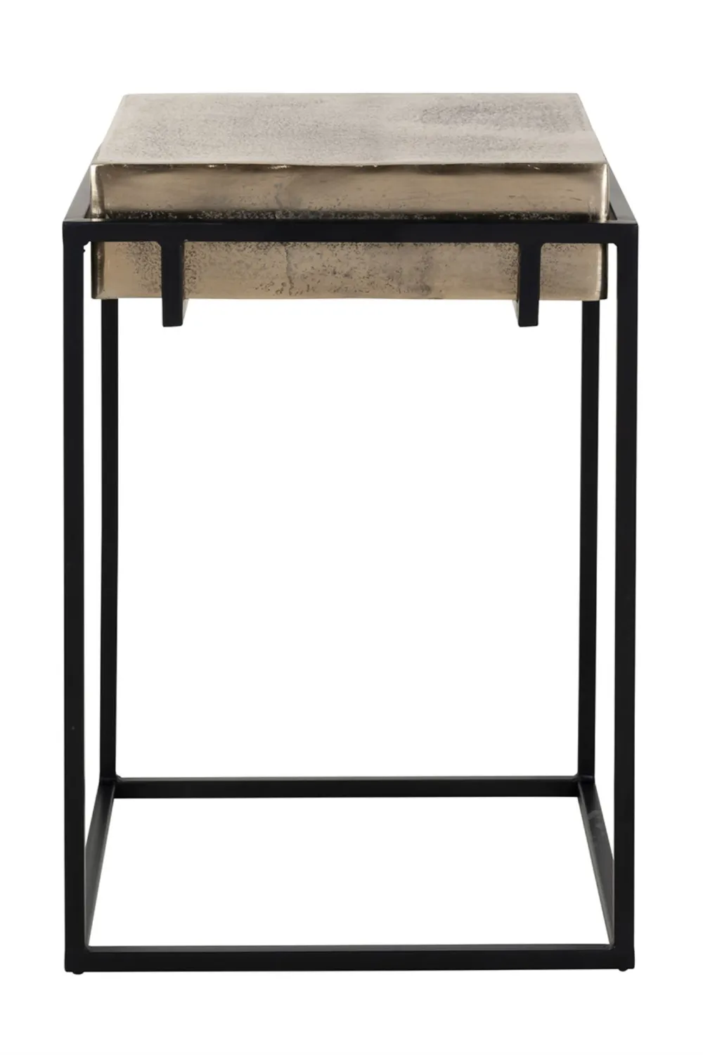 Rustic Aluminum End Table | OROA Calloway