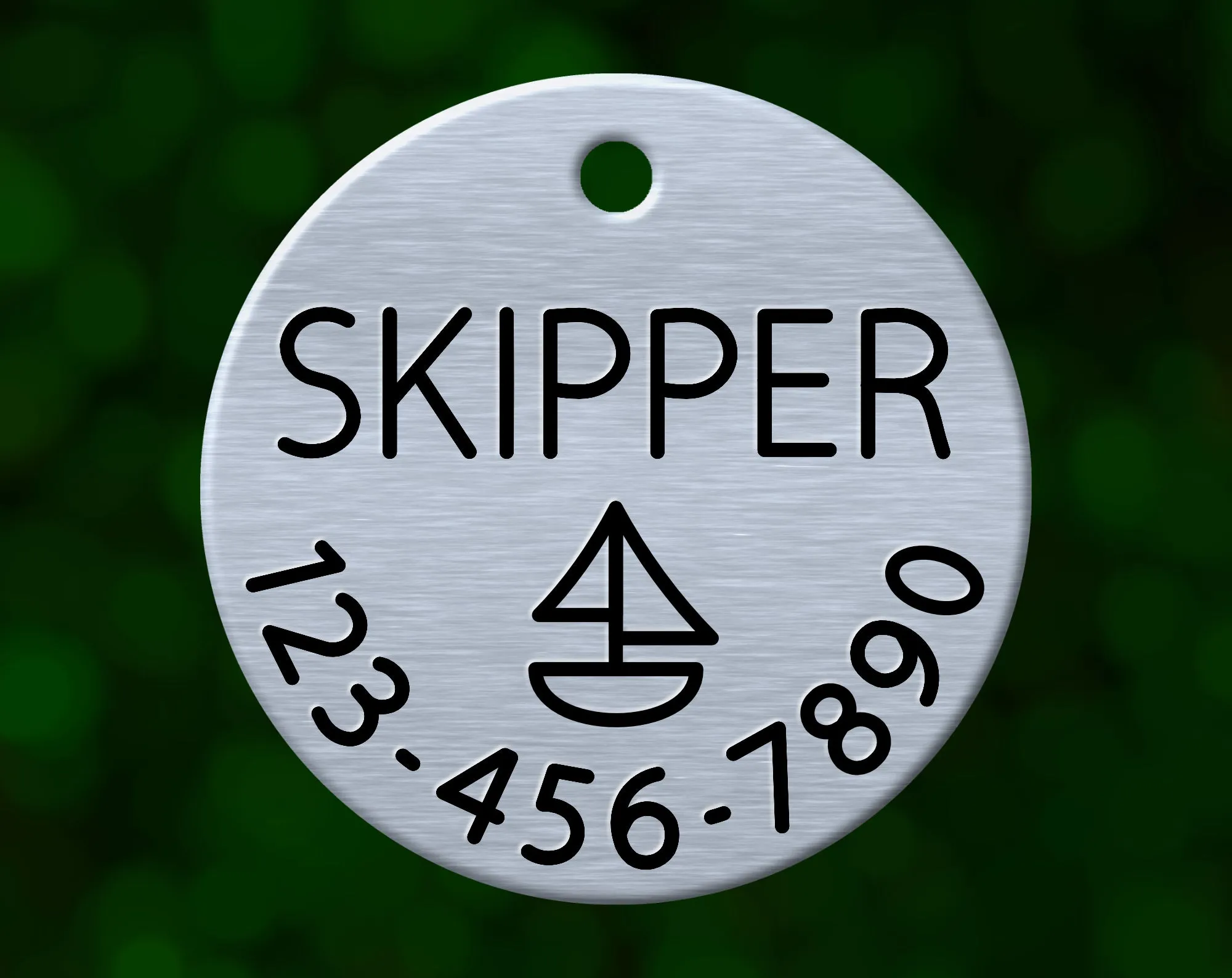 Sailboat Dog Tag