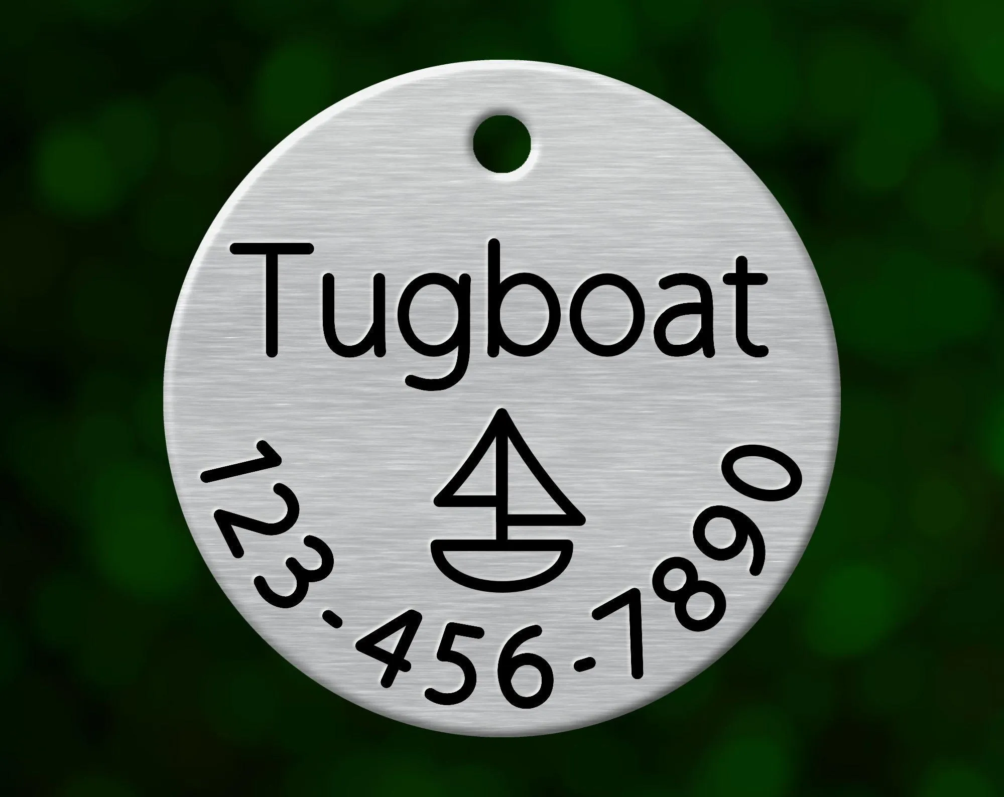 Sailboat Dog Tag