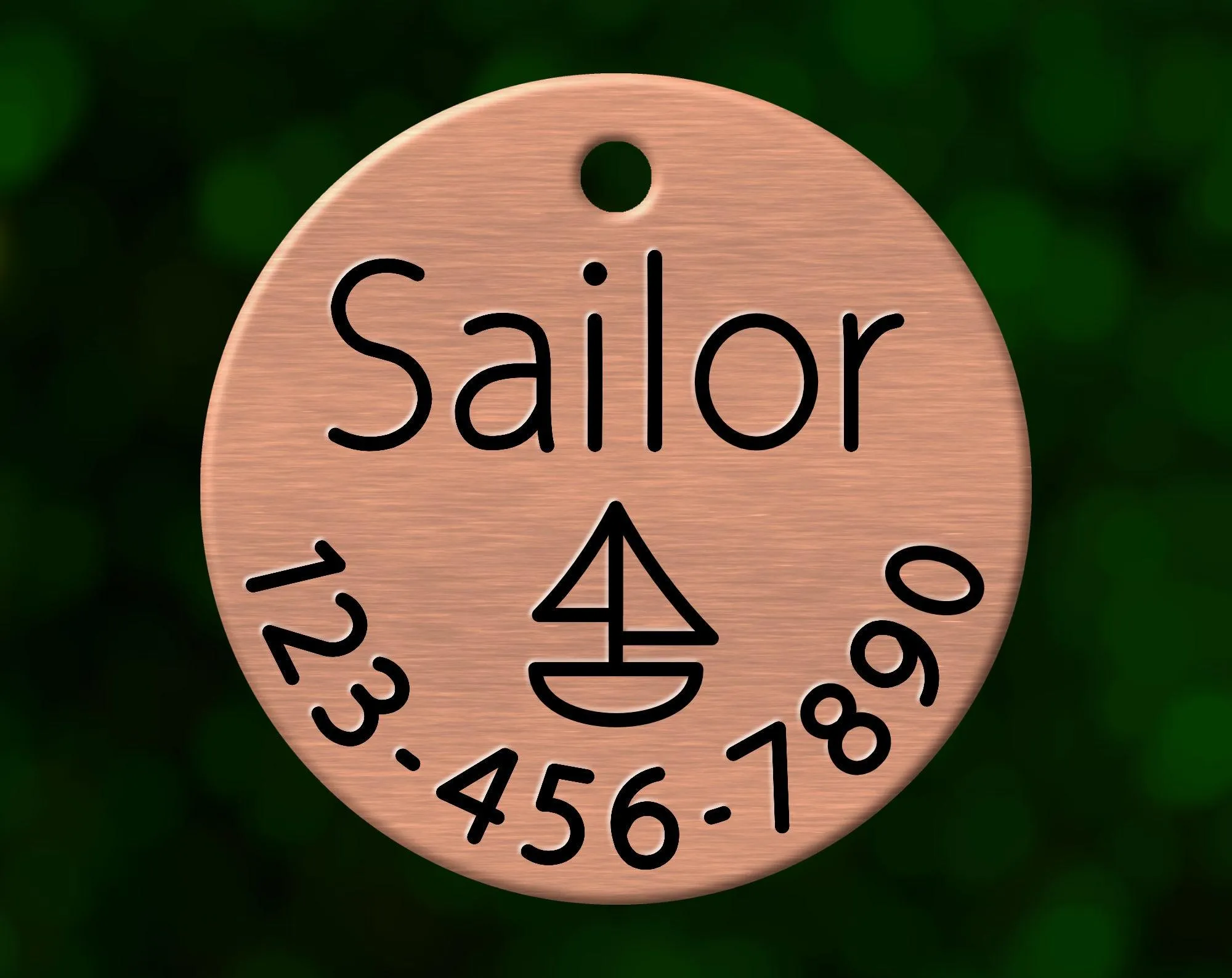Sailboat Dog Tag