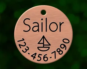 Sailboat Dog Tag