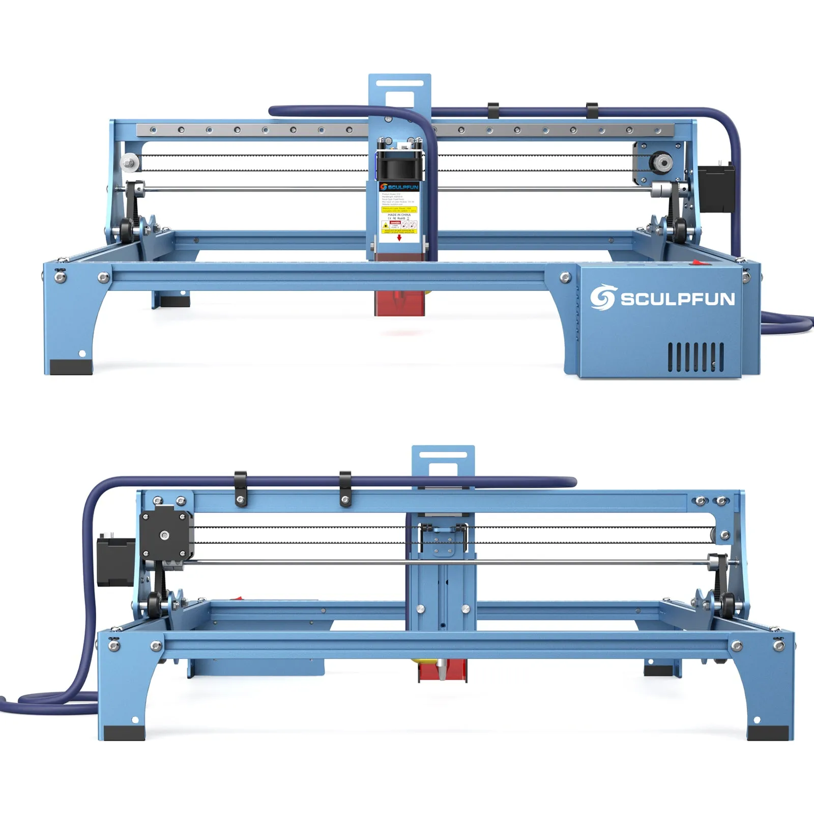 SCULPFUN S10 10W Laser Engraver   Air Pump   40x40cm Honeycomb Panel