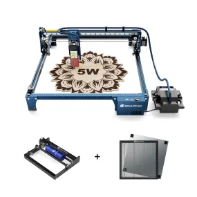 SCULPFUN S30: 5W Laser Engraver   Rotary Roller   40*40cm Honeycomb Panel