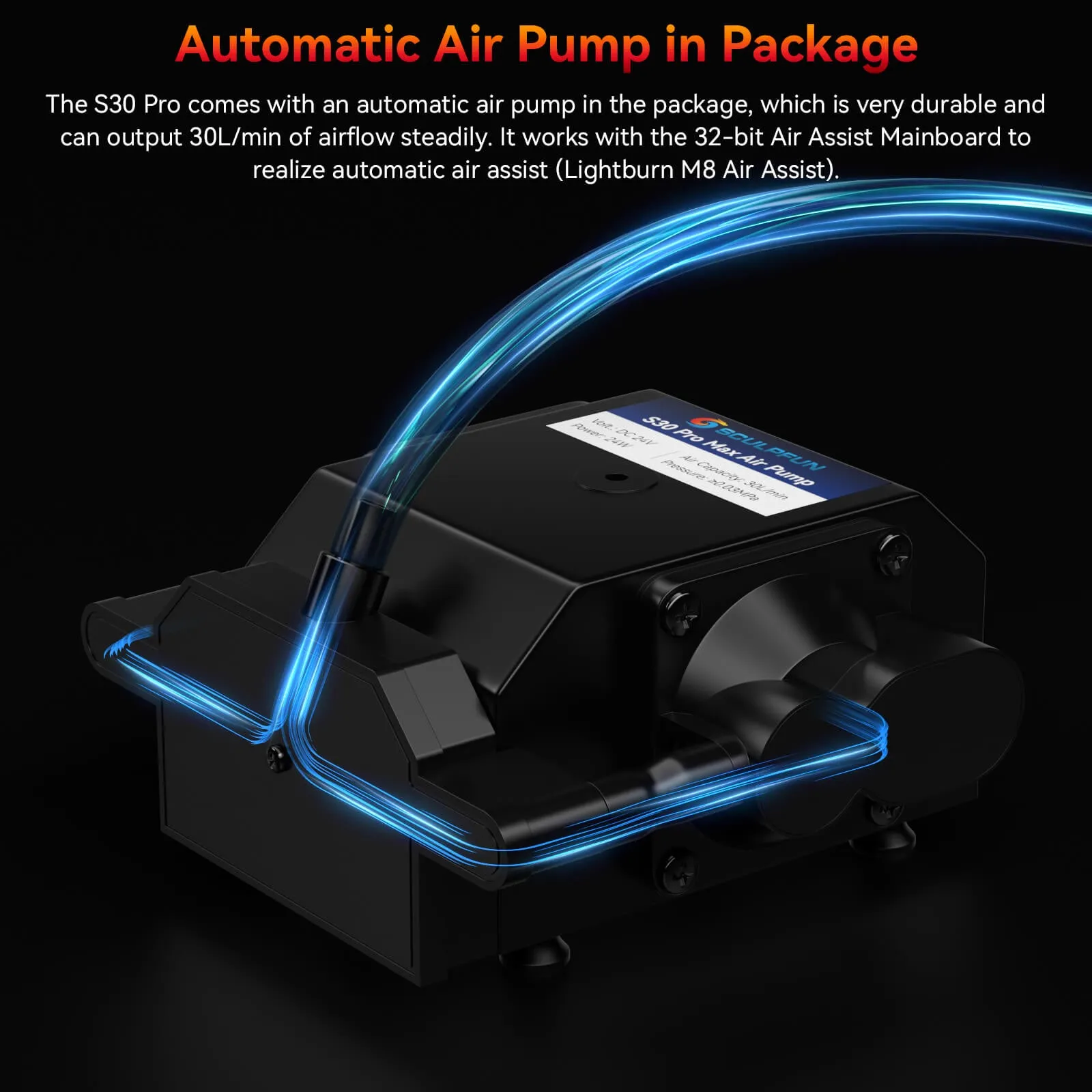 SCULPFUN S30: 5W Laser Engraving Machine with Automatic Air-assist