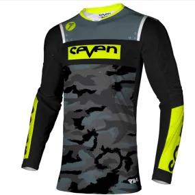 Seven MX 24.1 Rival Barrack Motocross Jersey (Black Camo | Size: M)