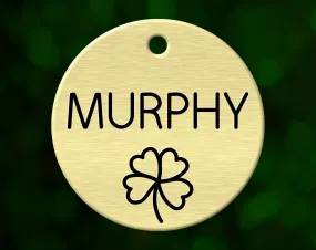 Shamrock Dog Tag