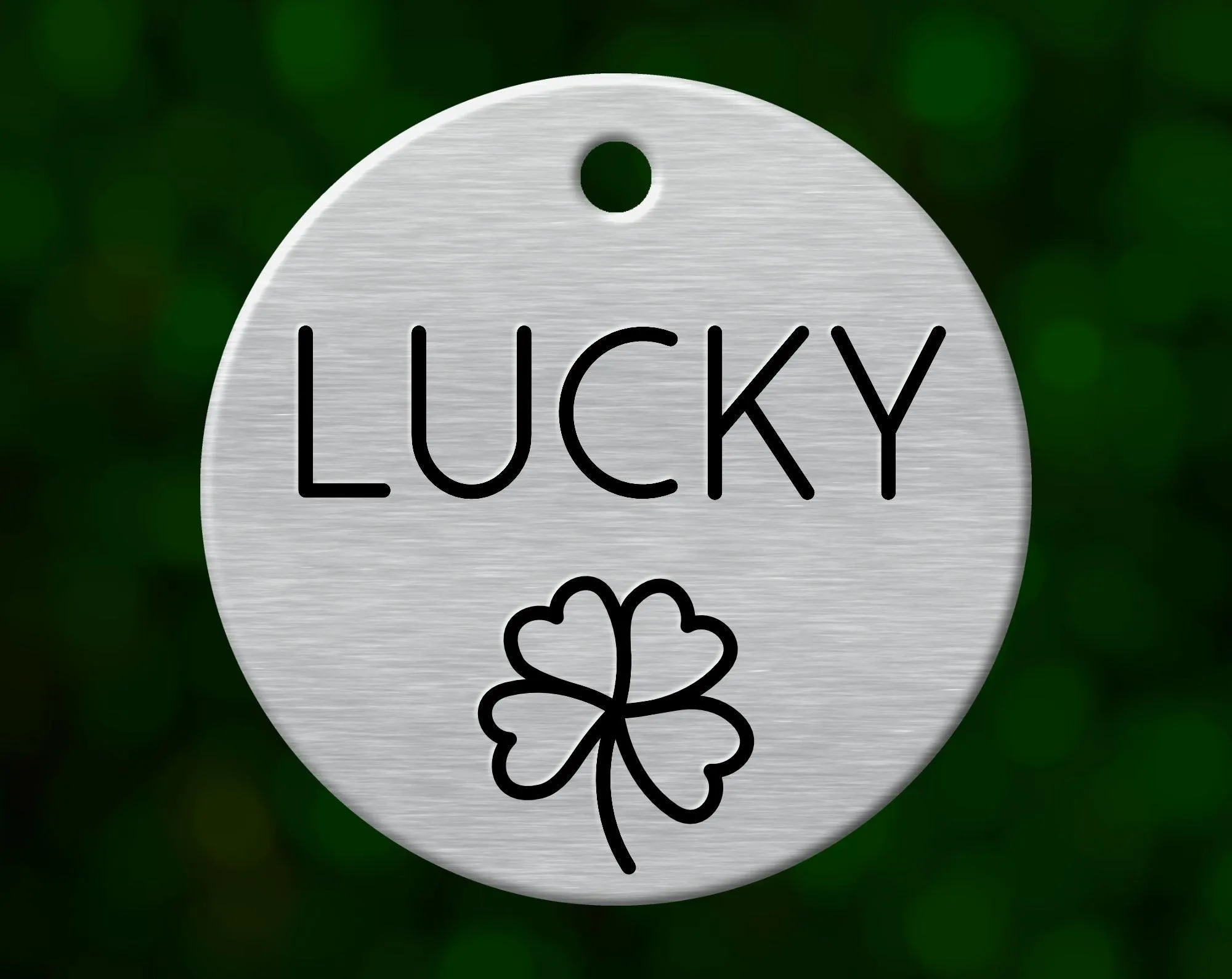 Shamrock Dog Tag