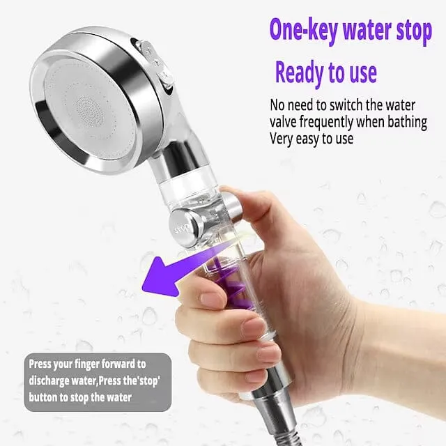 Shower Head High Pressure 3-Function SPA Shower Head
