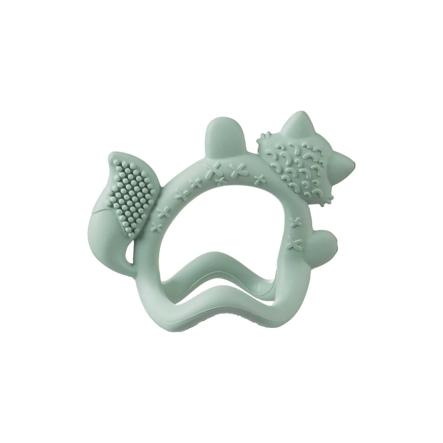 Silicone Wrist Teether Fox Sage Green