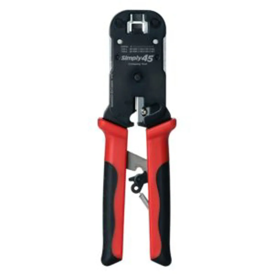 Simply45 Pass Through RJ45 Crimper for all S45 brand UTP & STP RJ45 Modular Plugs
