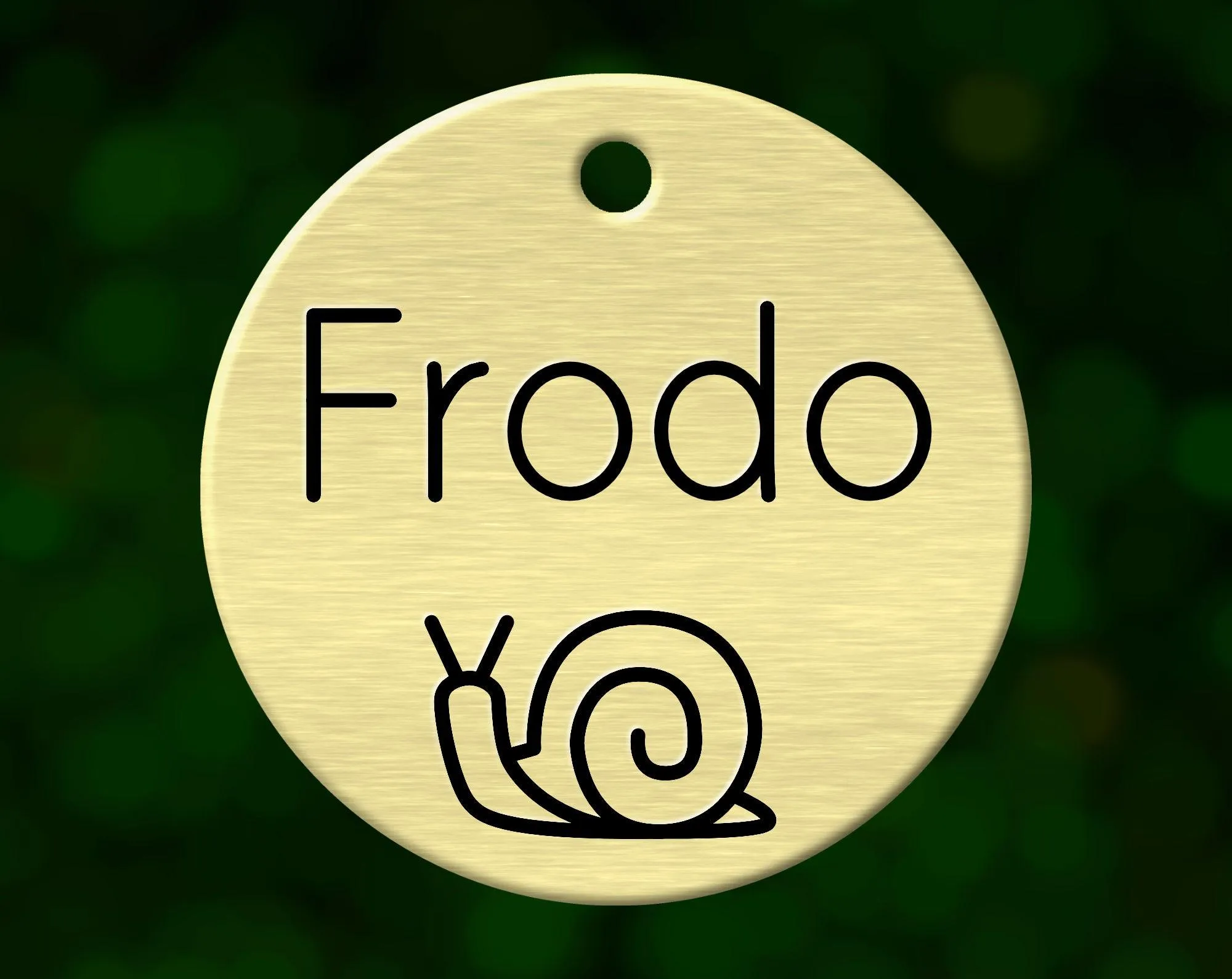 Snail Dog Tag