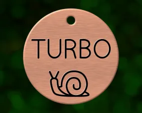 Snail Dog Tag
