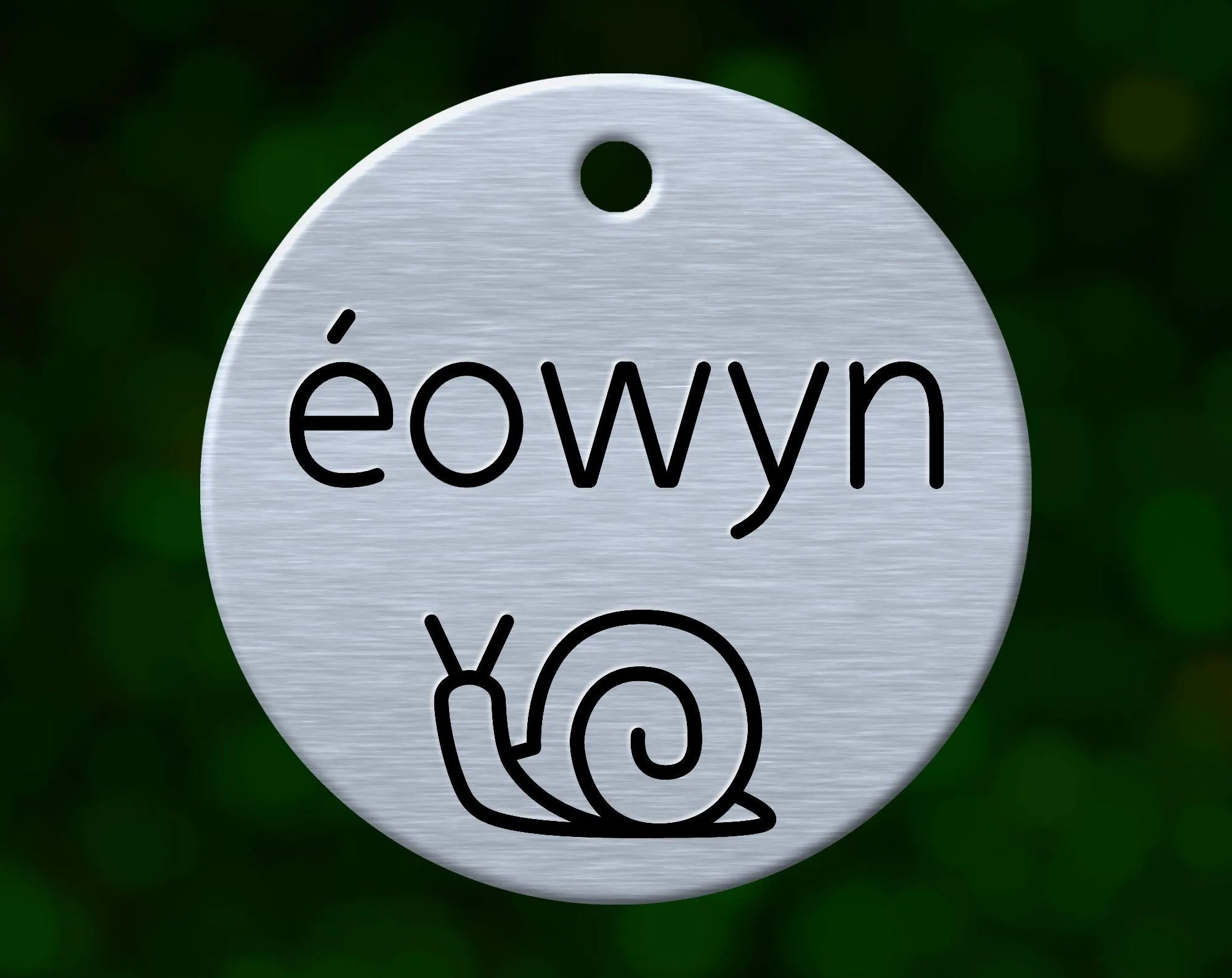 Snail Dog Tag