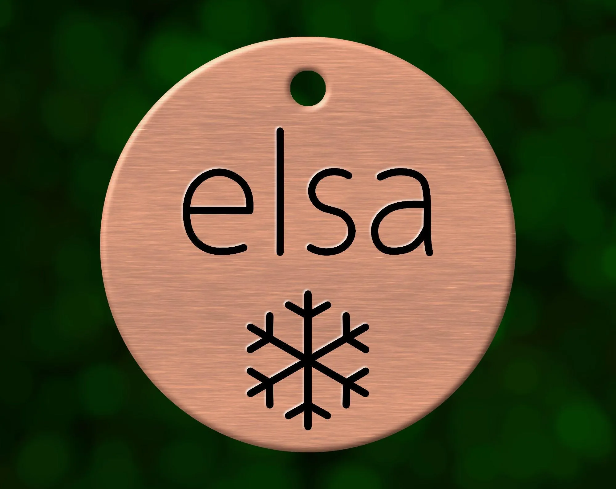 Snowflake Dog Tag