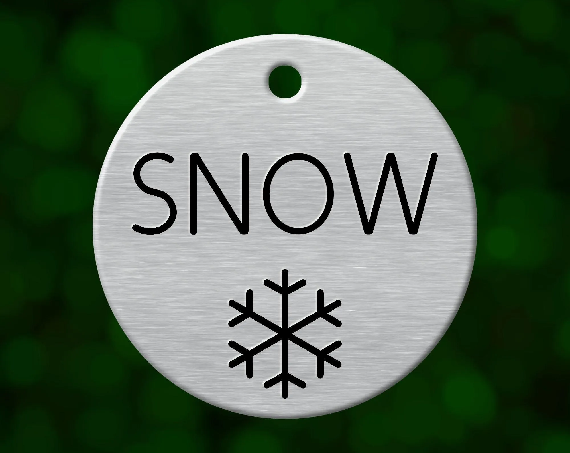 Snowflake Dog Tag