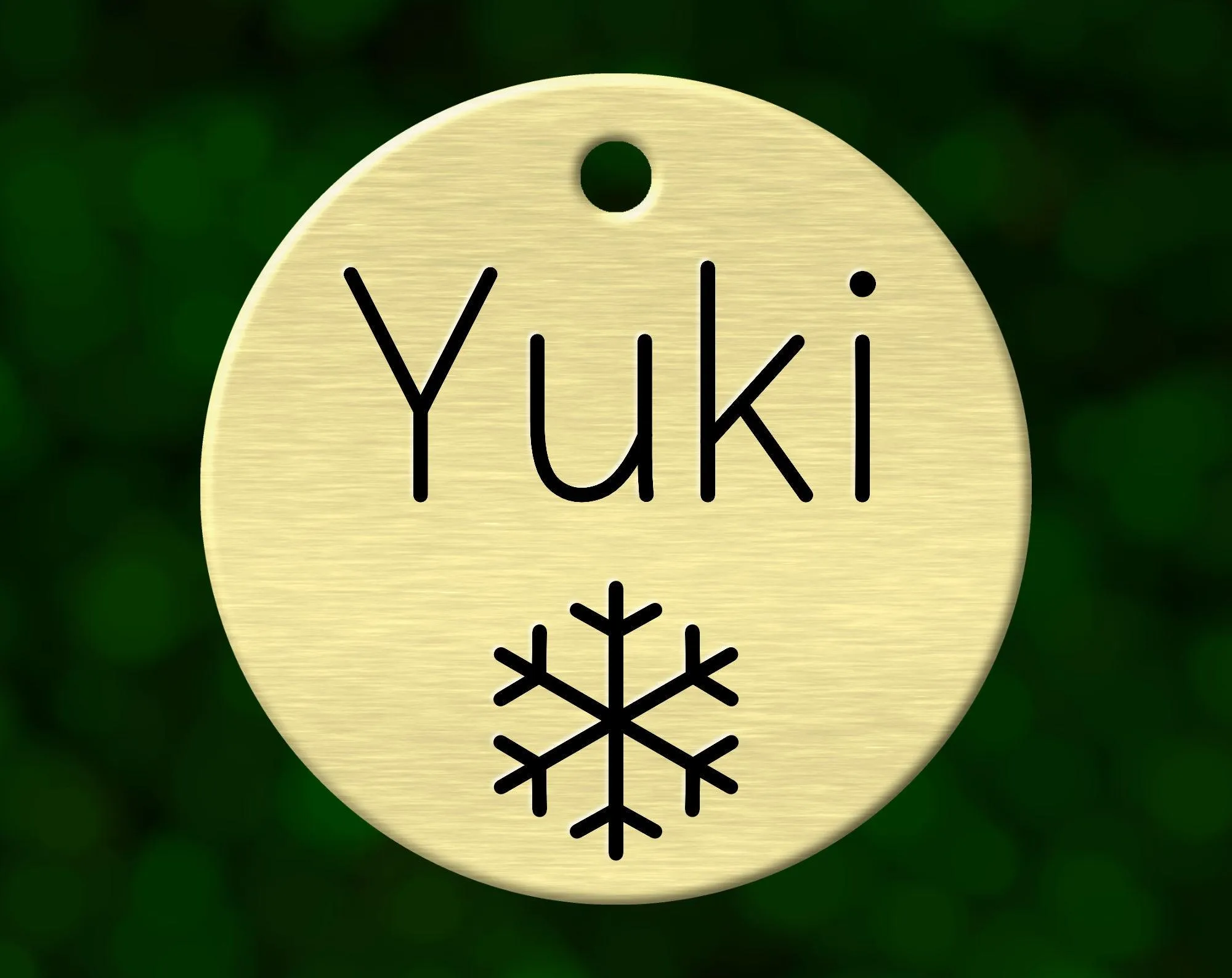 Snowflake Dog Tag