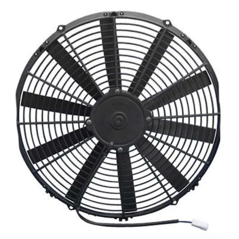 SPAL 16.00" Inch Electric Fan Puller Style Low Profile 1298 CFM 10 Straight Style Blades - 30100400