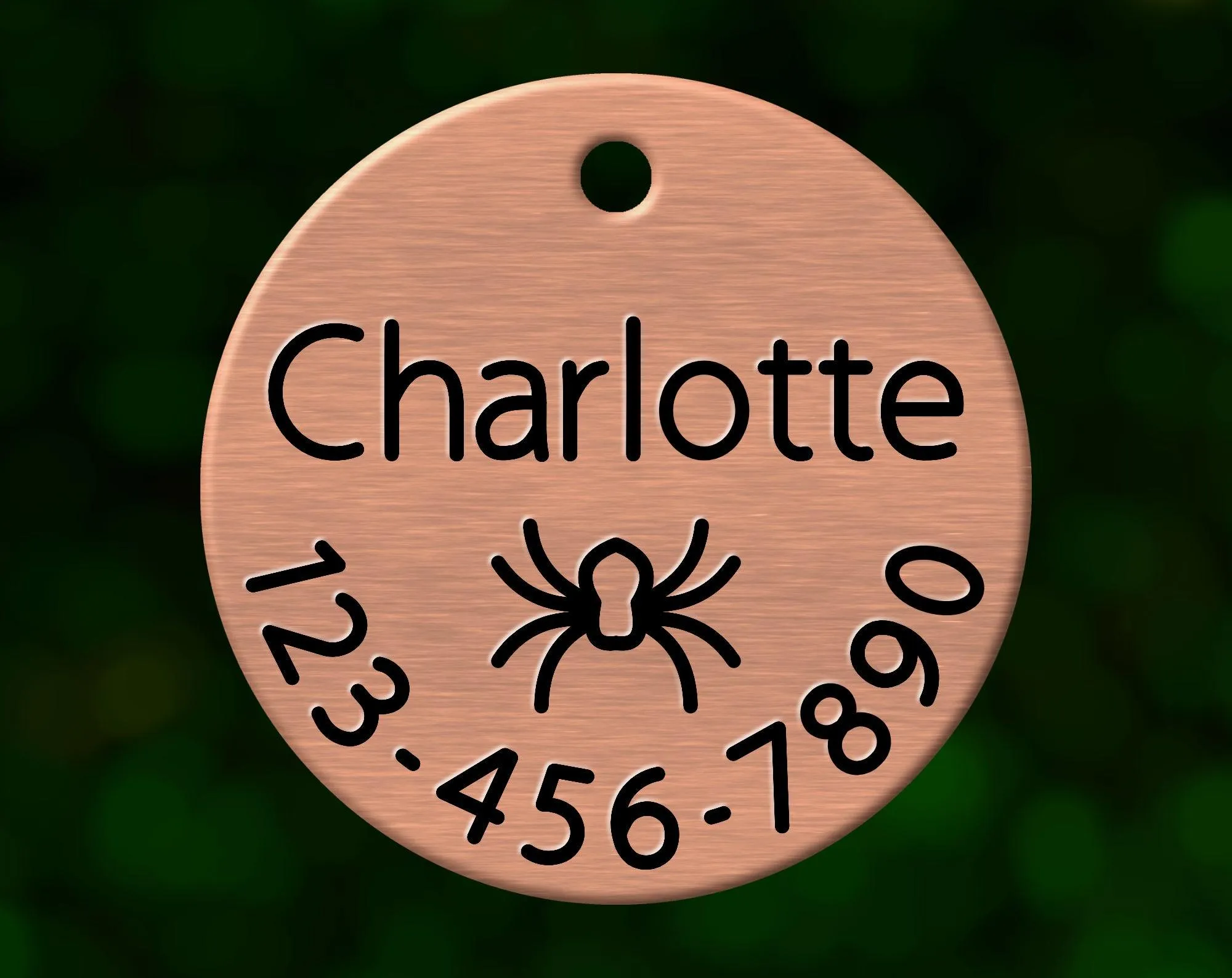 Spider Dog Tag