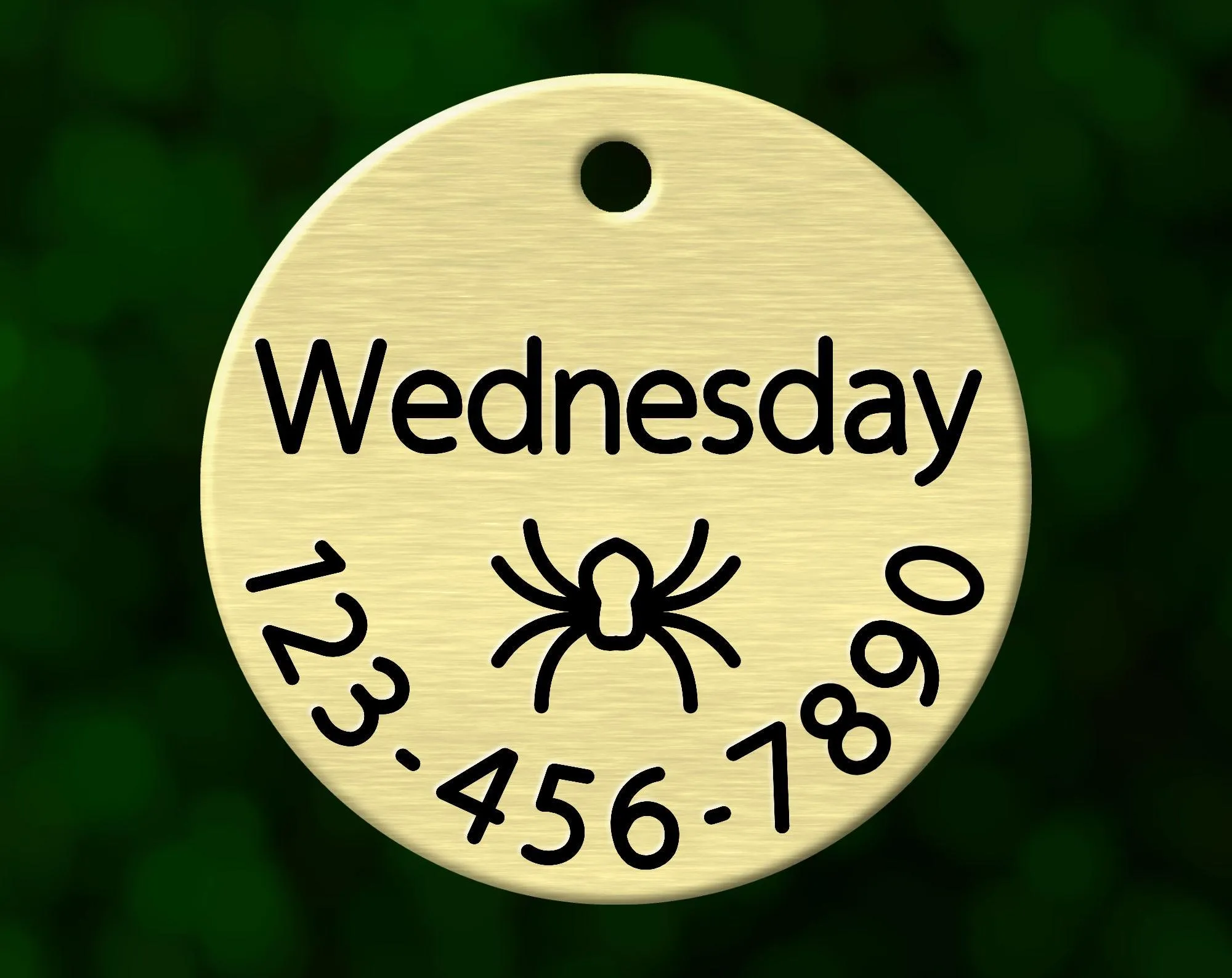 Spider Dog Tag