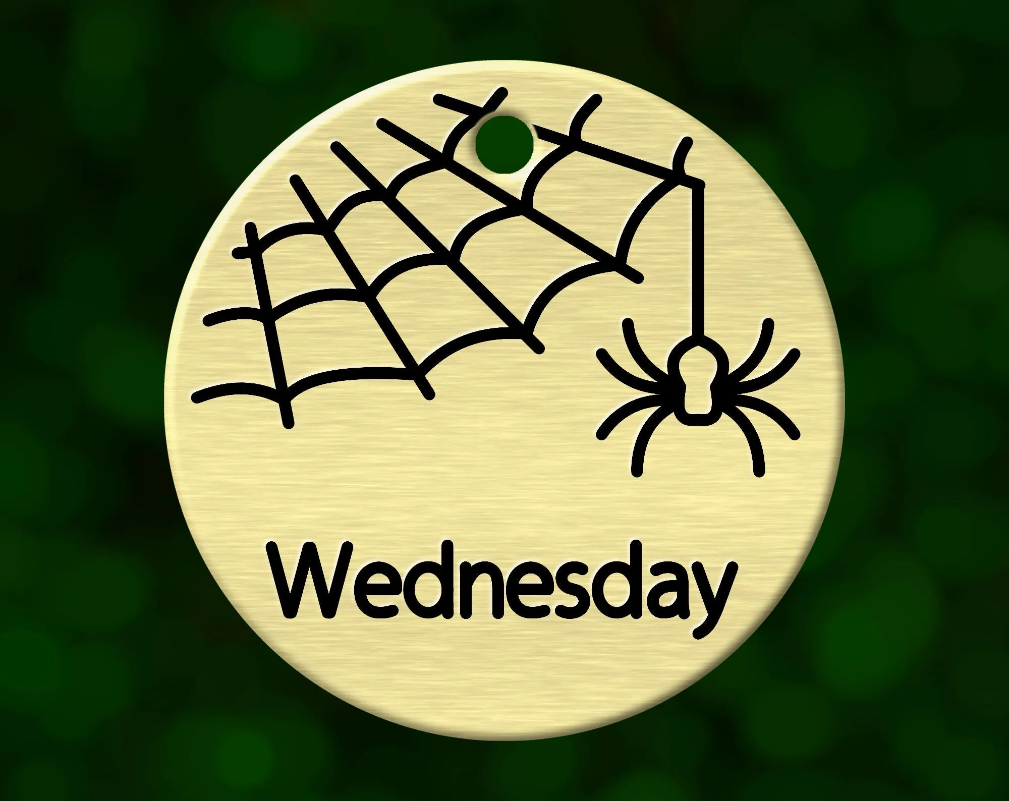 Spiderweb Dog Tag