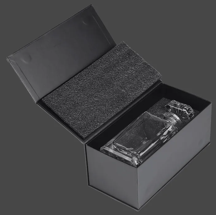 Square Glass Whiskey Decanter in Gift Box