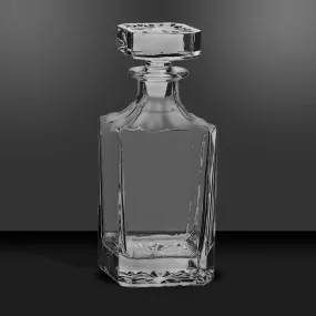 Square Glass Whiskey Decanter in Gift Box