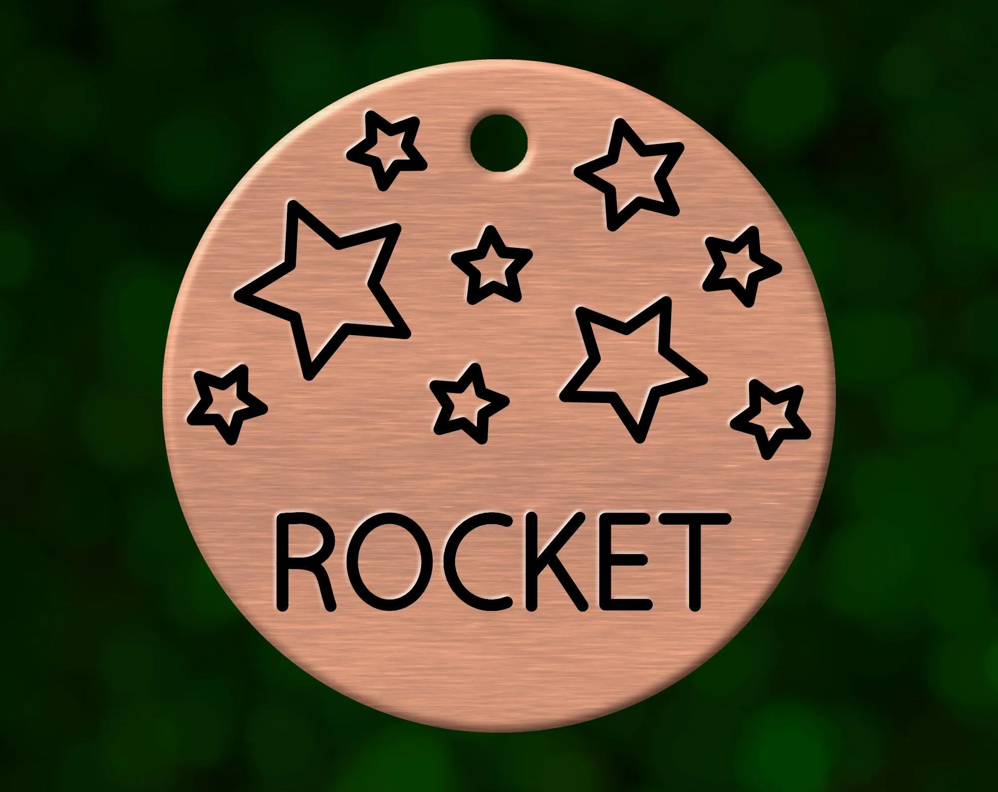 Starry Night Dog Tag