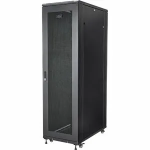 StarTech.com 4-Post 42U Server Rack Cabinet, 19" Data Rack Cabinet for Computer / IT Equipment mount, Rack Server Cabinet with Casters