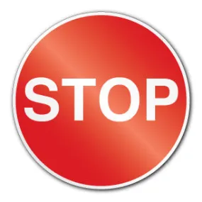 STOP 300mmx300mm (Rigid PVC)