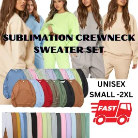 Sublimation Crewneck sweater set