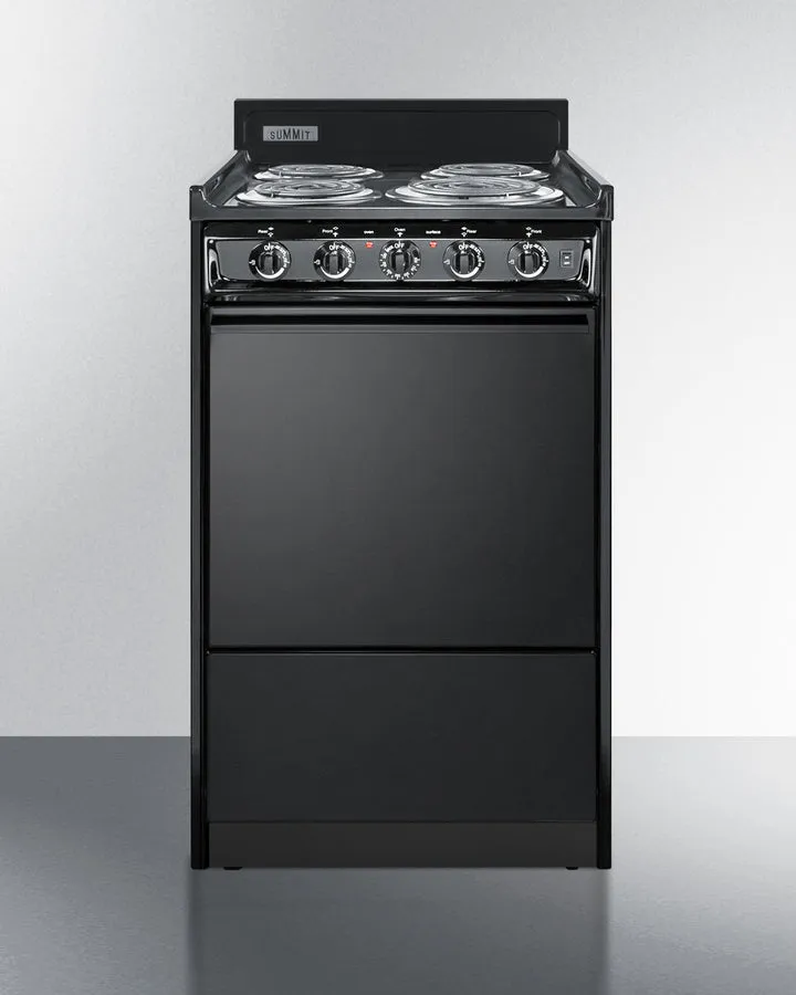 Summit 20" Wide Electric Coil Range - TEM110C