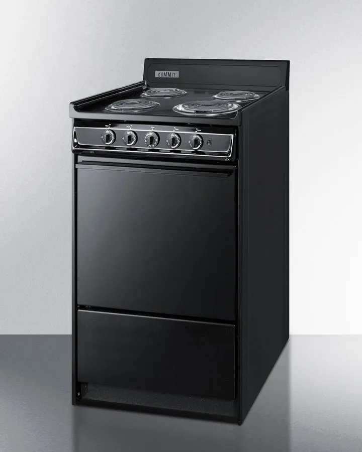 Summit 20" Wide Electric Coil Range - TEM110C