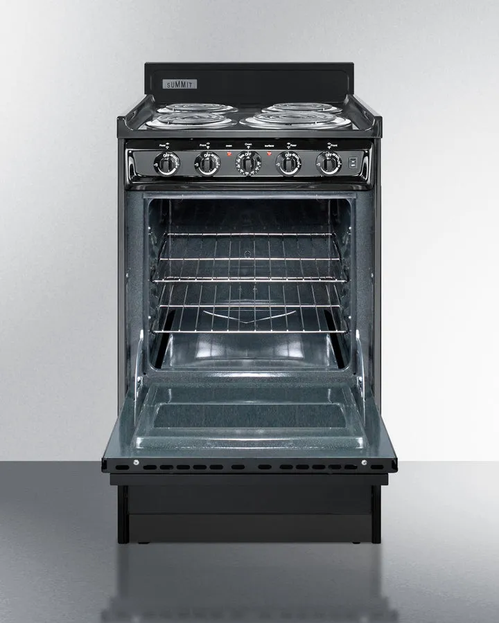 Summit 20" Wide Electric Coil Range - TEM110C