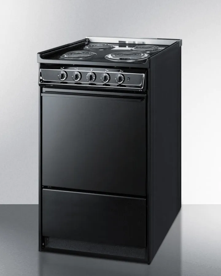 Summit 20" Wide Electric Coil Range - TEM110CR