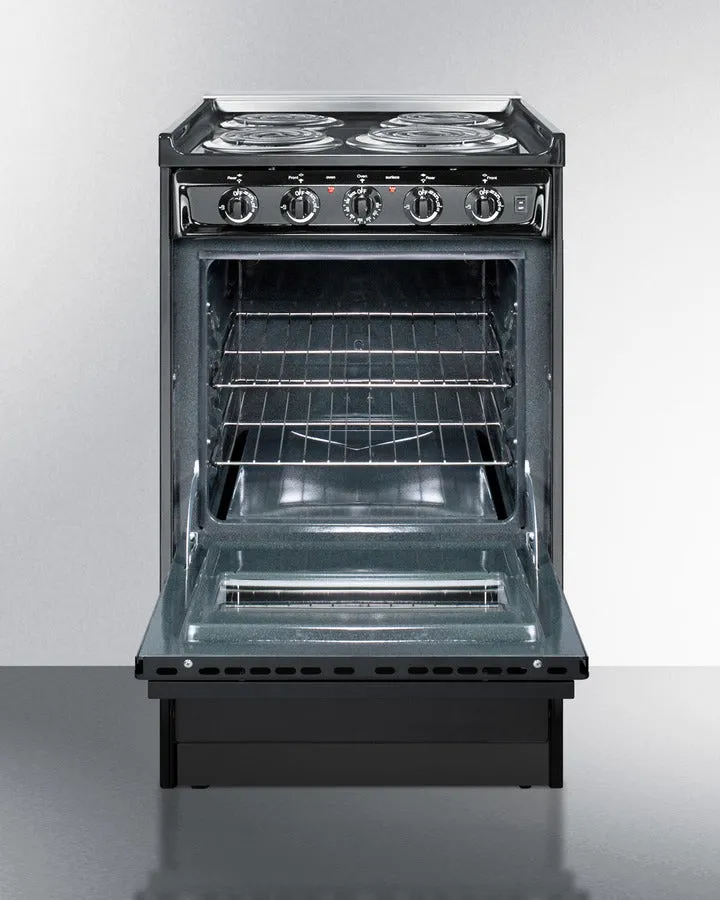 Summit 20" Wide Electric Coil Range - TEM110CR