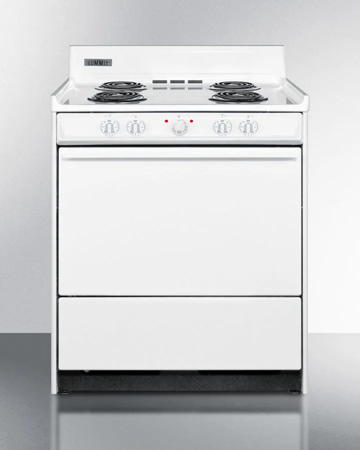Summit 30" Wide Electric Coil Top Range - WEM210