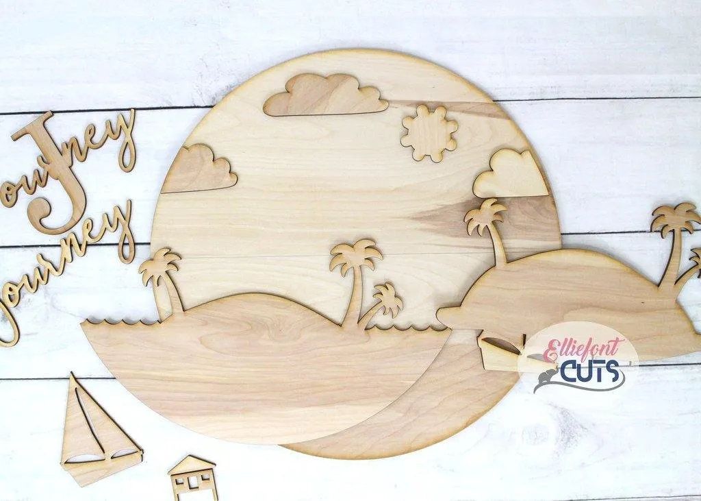 Sunny Island DIY Wood Sign Kit