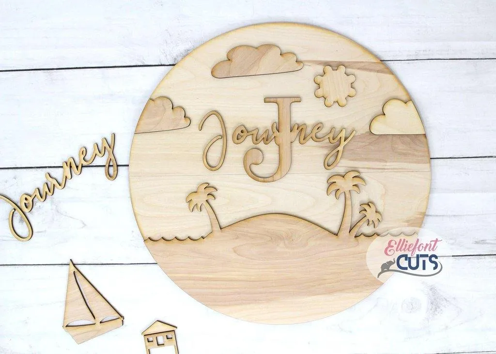 Sunny Island DIY Wood Sign Kit