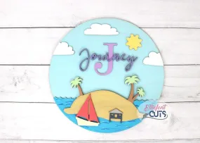 Sunny Island DIY Wood Sign Kit
