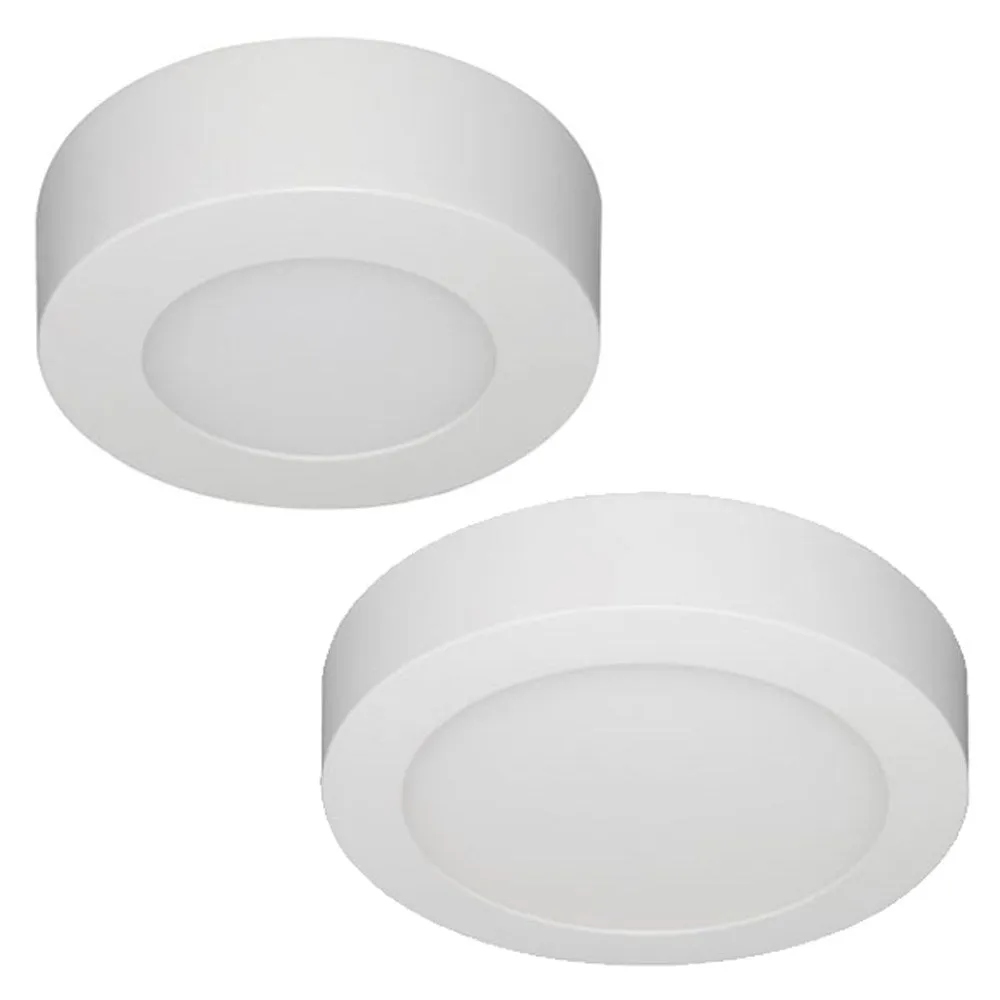 SURFACETRI LED Oyster Light Round CCT 6w/12w Dimmable in White