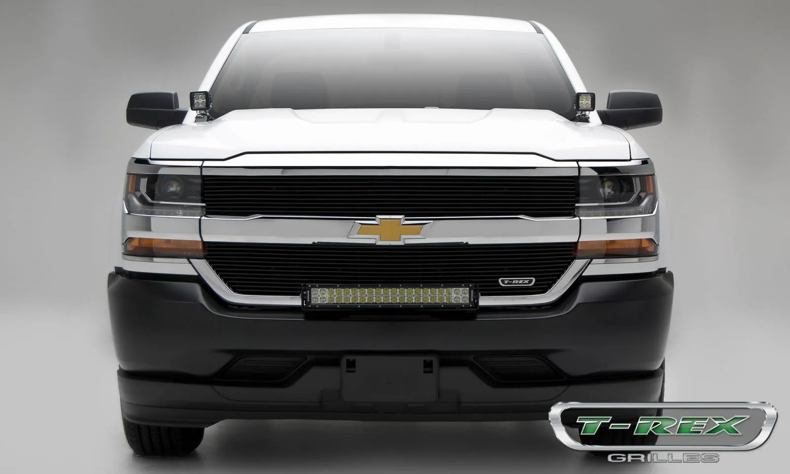 T-REX Laser Billet Series, Grilles - Powdercoat - 2016-2018 Chevy 1500