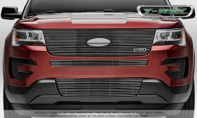 T-REX Laser Billet Series, Grilles w/ factory Logo - Polished - 2016-2018 Explorer