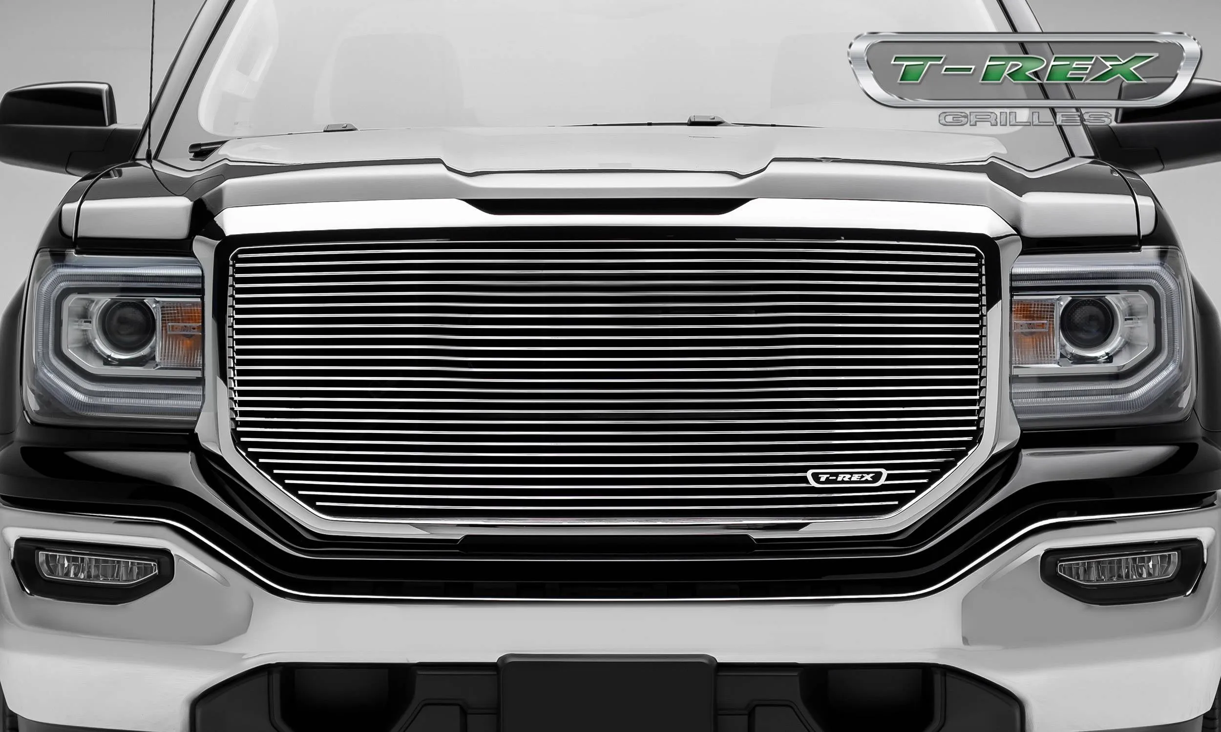 T-REX Laser Billet Series, Insert Grilles - Polished - Requires Drilling or Cutting - 2016-2018 GMC 1500