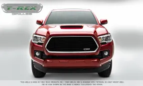 T-REX Laser Billet Series, Insert Grilles - Powdercoat - Requires Drilling or Cutting - 2016-2017 Tacoma