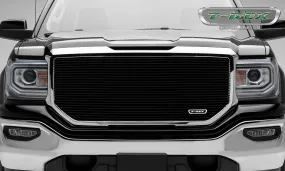 T-REX Laser Billet Series, Insert Grilles - Powdercoat - Requires Drilling or Cutting - 2016-2018 GMC 1500